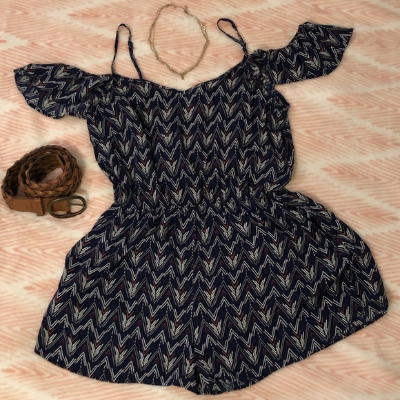 H&M Other - H&M DIVIDED navy romper with pockets